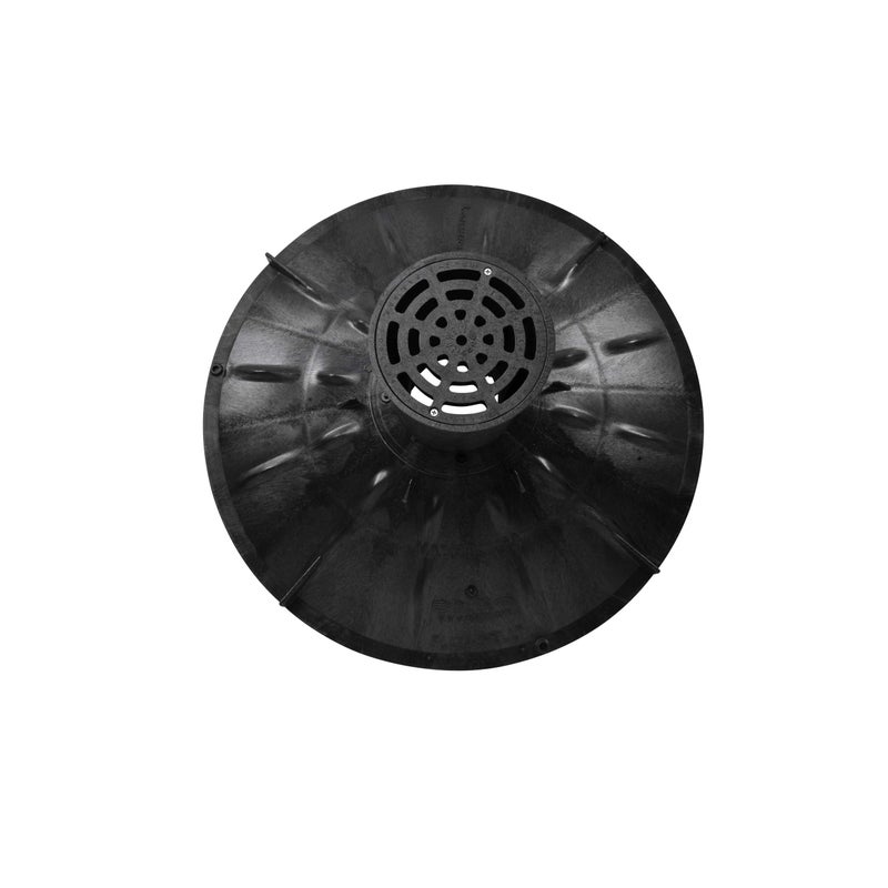 NDS FWSD69 6-Inch Round Surface Drain Inlet with Plastic Grate for Flo Stormwater Dry Well System, Pack of 1, Black - Image 2